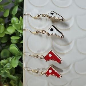 High-Top Sneaker Drop Earrings, choice of color